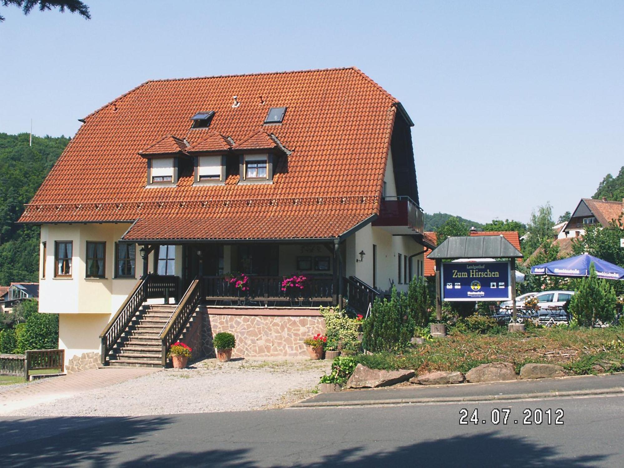 Landgasthof Zum Hirschen Hafenlohr Bagian luar foto